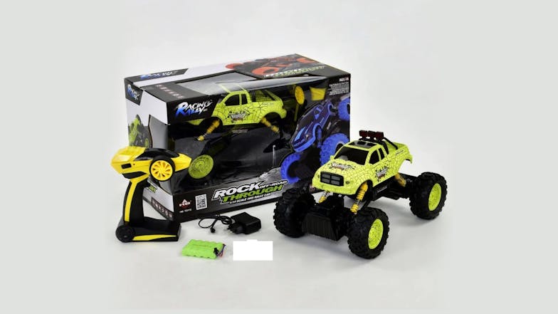 JCM 4WD Off-Road Remote Control Truck with Rechargeable Battery - Green