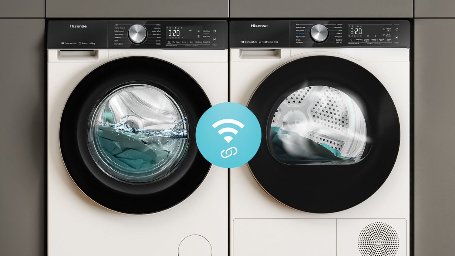 Hisense 10KG Front Loading Washing Machine - White (Series 5/HWFS1015E)