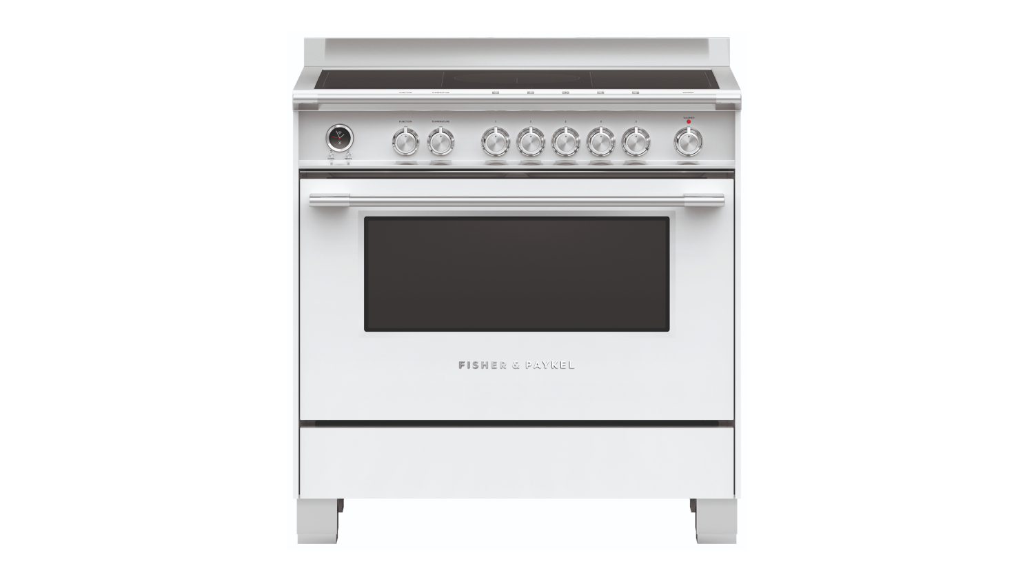 Fisher & Paykel 90cm Freestanding Oven with Induction Cooktop - White (Series 9/OR90SCI6W1)