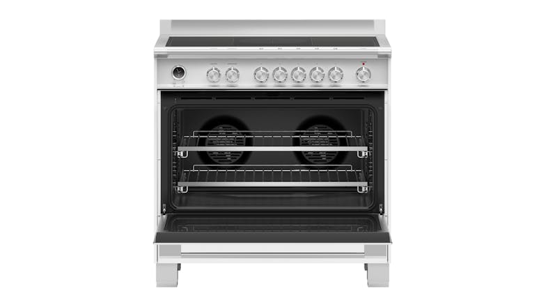 Fisher & Paykel 90cm Pyrolytic Freestanding Oven with Induction Cooktop - White (Series 9/OR90SCI6W1)