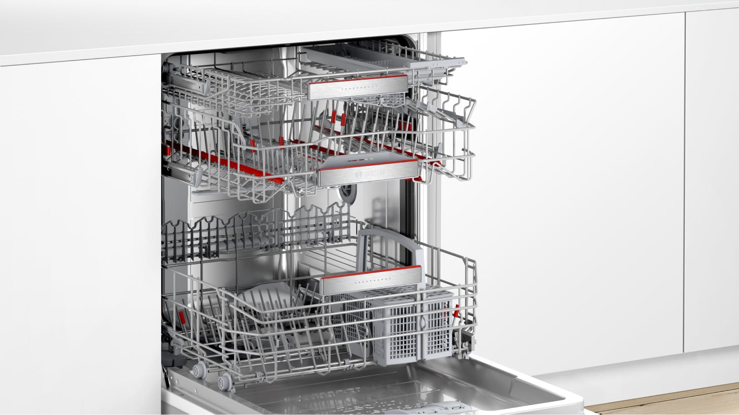 Bosch 14 Place Setting 9 Program Built-Under Dishwasher - Stainless Steel (Series 8/SMU8ZCS01A)