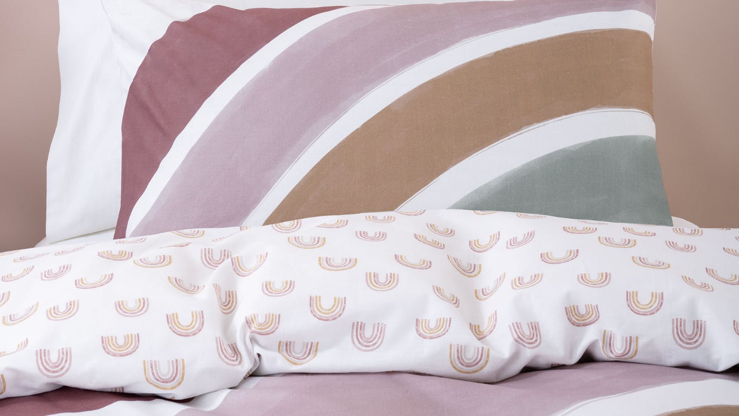 Rainbow Days Duvet Cover Set by Squiggles