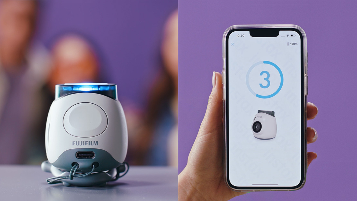 Instax Pal Digital Camera with Detachable Ring - Milky White