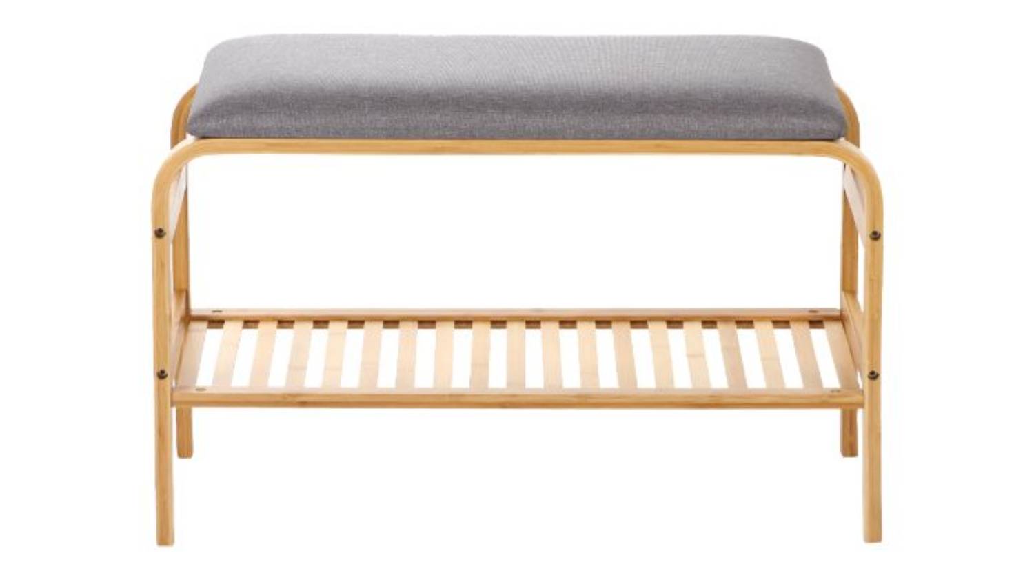 Sherwood 2 Tier Cushioned Bamboo Storage Bench Harvey Norman New Zealand