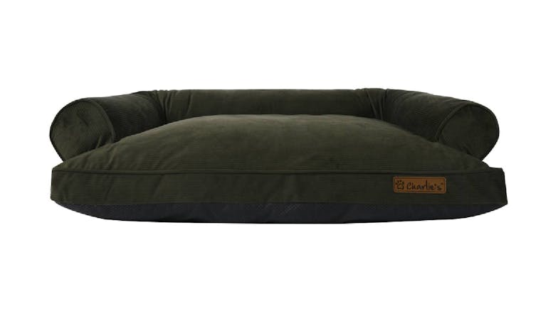 Charlie's "Ripley" Corduroy Pet Sofa Large - Green