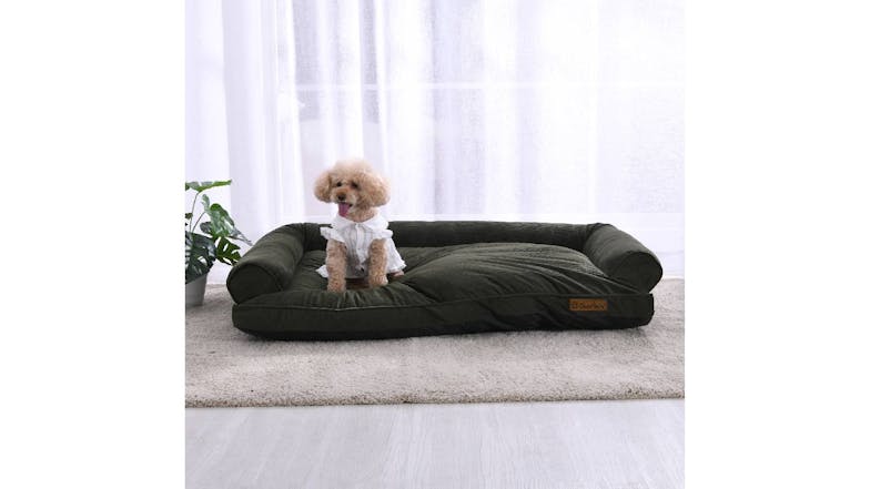 Charlie's "Ripley" Corduroy Pet Sofa Large - Green