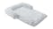 Charlie's Shaggy Faux Fur Square Pet Bed w/ Padded Bolster Large - White