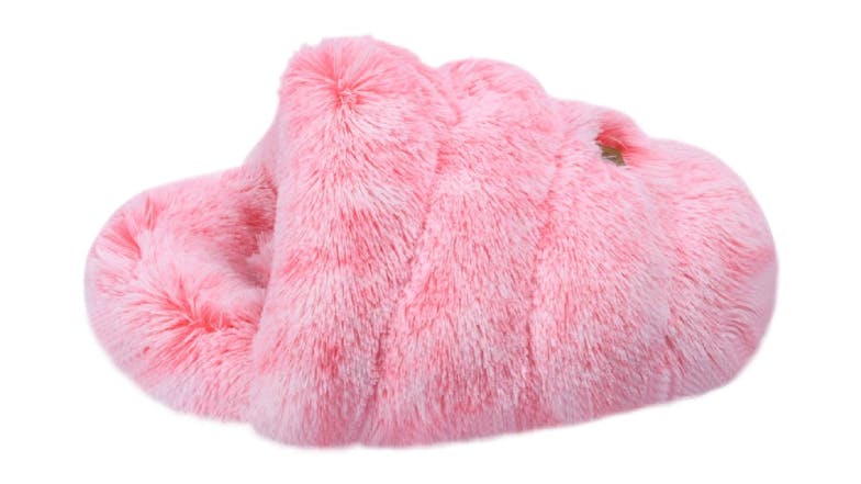 Charlie's Shaggy Faux Fur Cat Igloo - Pink