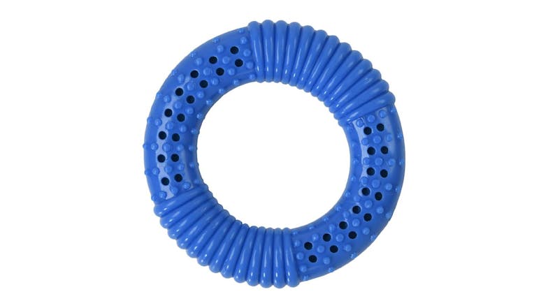 Charlie's Thirst Quencher Cooling Donut Dog Toy - Blue
