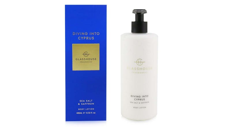 Glasshouse Body Lotion - Diving Into Cyprus (Sea Salt & Saffron) - 400ml/13.53oz