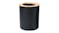 TAKARA "Takae" Bathroom Bin & Brush Set - Black