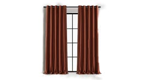 Cadence & Co. "Byron" Matte Velvet Blackout Curtain Twin Pack 225 x 223cm - Rust