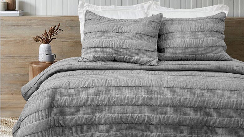 Naples Charcoal Comforter Set by L'Avenue