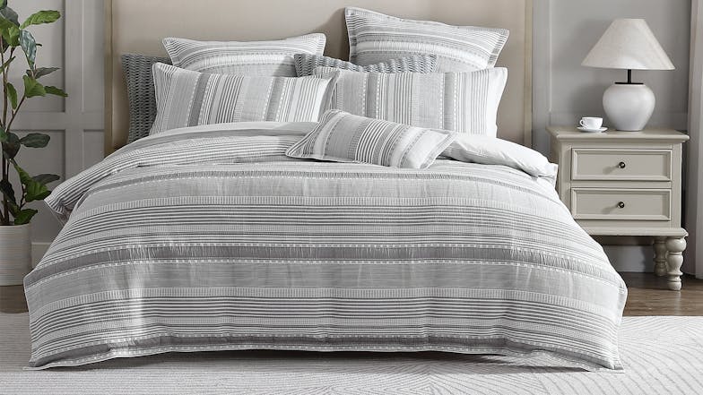 Sinclair Silver Duvet Cover Set