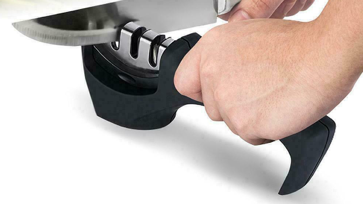 Gourmet Kitchen TriStage Handheld Knife Sharpener Harvey Norman New