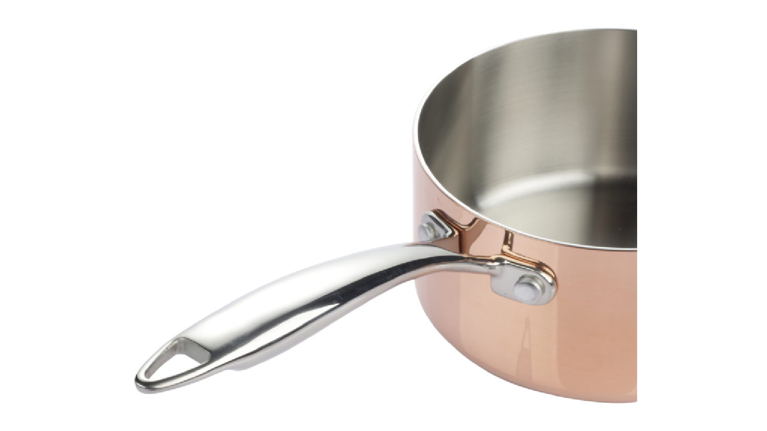 Gourmet Kitchen Chef's Series 3ply Copper Coated Saucepan 16cm