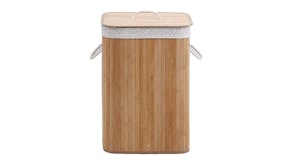 Sherwood Home Collapsable Rectangular Bamboo Hamper