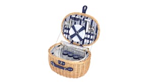 Sherwood Home "Adelaide" Oval Wicker Picnic Set & Basket - Natural