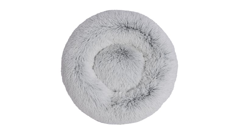 5000822	Charlie's Shaggy Faux Fur Round Pet Bed Small - White