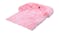 Charlie's Shaggy Faux Fur Square Pet Bed w/ Padded Bolster Large - Pink