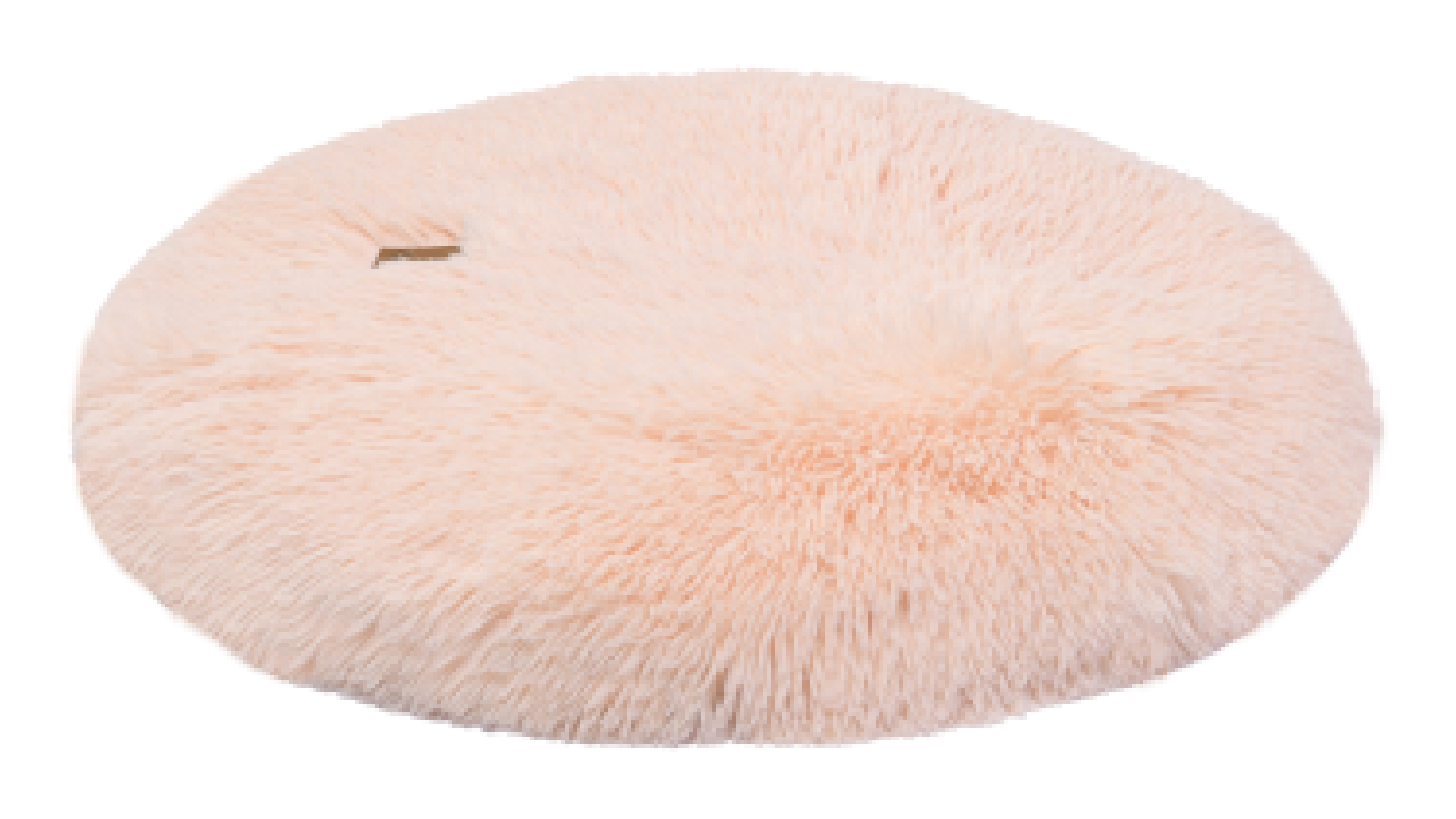 Charlie's Shaggy Faux Fur Round Lounge Pet Mat Small Beige Harvey