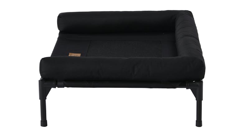 Charlie's levated Hammock Pet Bed w/ Bolster Support Medium - Black