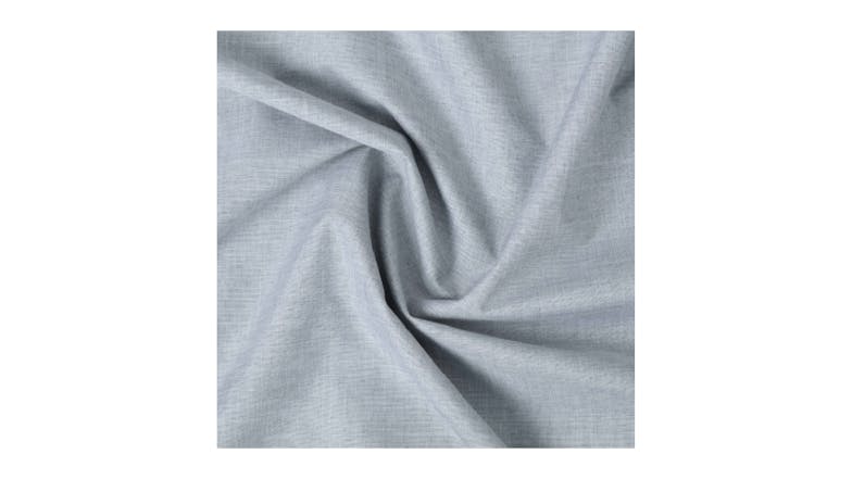 Sherwood Home Faux Linen Blackout Curtain Twin Pack 180 x 223cm - Ocean Blue