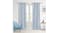 Sherwood Home Faux Linen Blackout Curtain Twin Pack 225 x 223cm - Ocean Blue