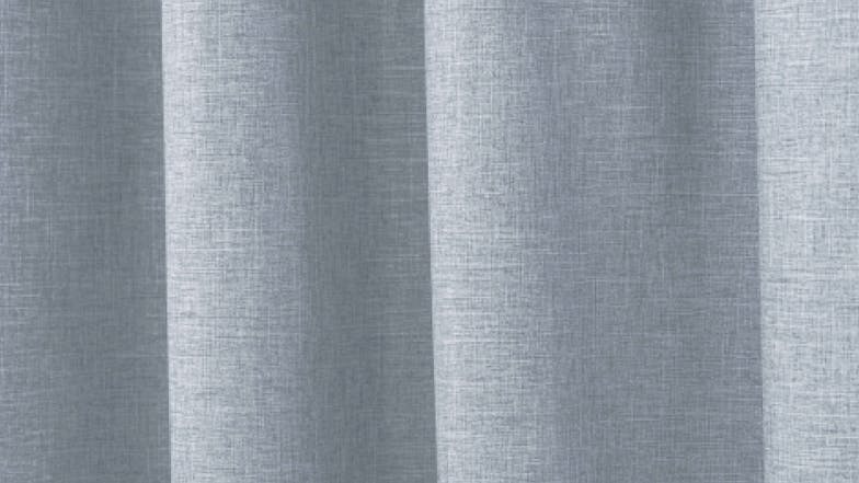 Sherwood Home Faux Linen Blackout Curtain Twin Pack 225 x 223cm - Ocean Blue