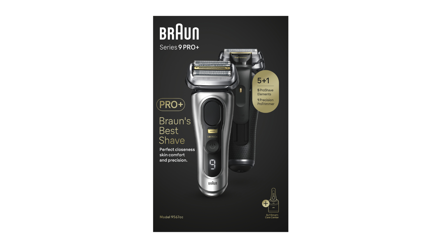 Braun Series 9 Pro+ Wet & Dry Shaver with 6in1 SmartCare Centre