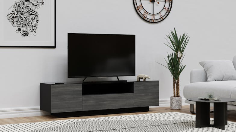 Sonorous 1800mm Value Series Lowboy TV/AV Cabinet - Black North Wood