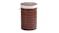 Sherwood Bamboo Round Tall Laundry Hamper w/ Cover - Brown