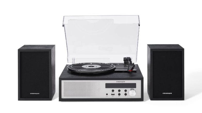 Crosley Sloane Shelf Turntable System - Black