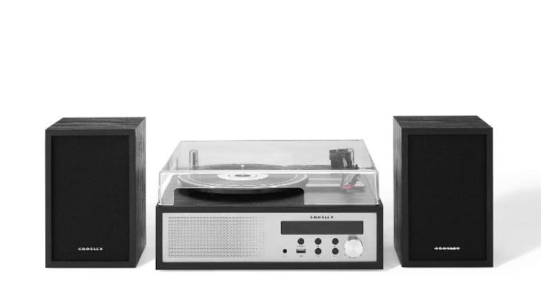 Crosley Sloane Shelf Turntable System - Black