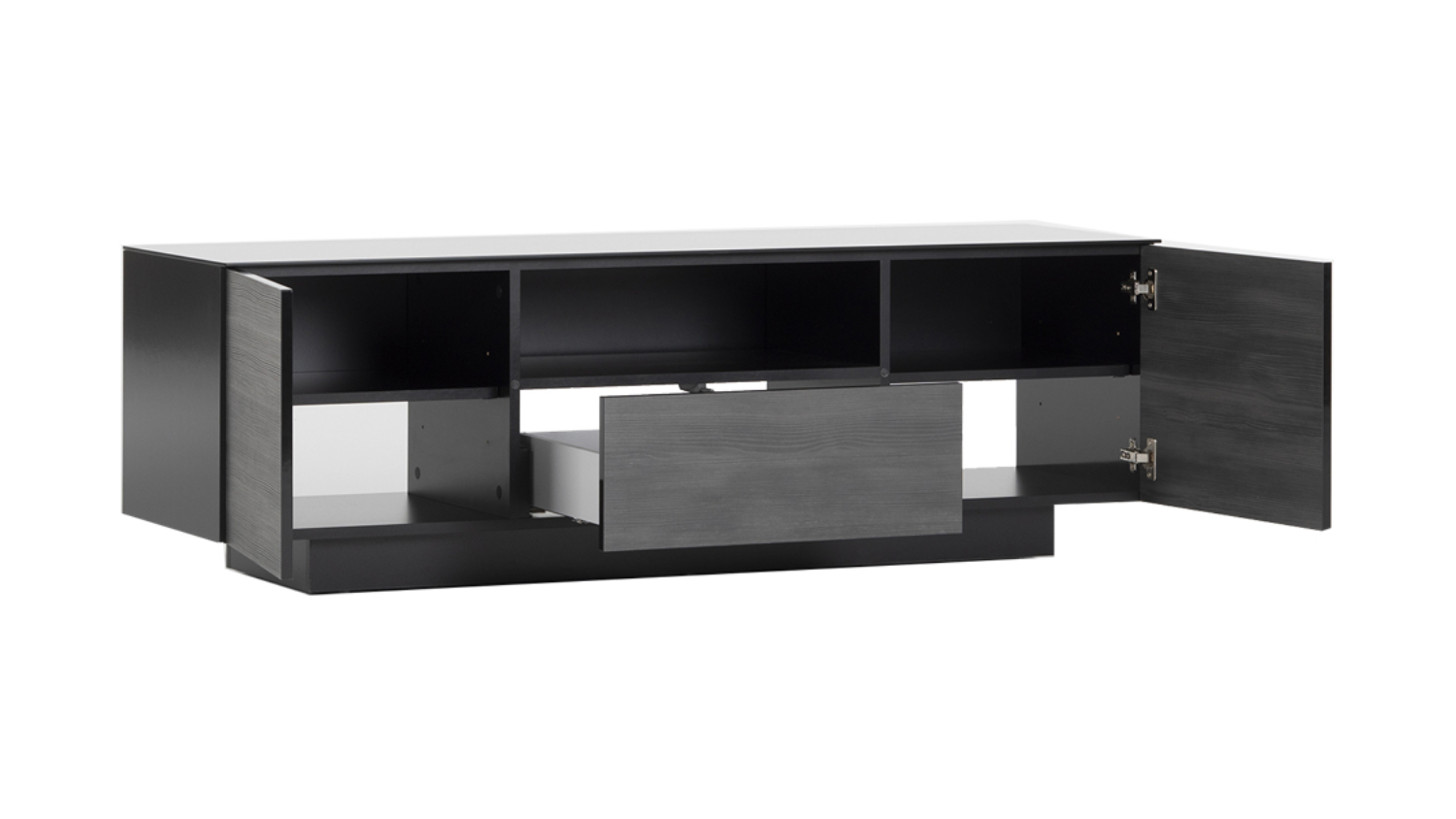 Sonorous 1500mm Value Series Lowboy TV/AV Cabinet - Black North Wood