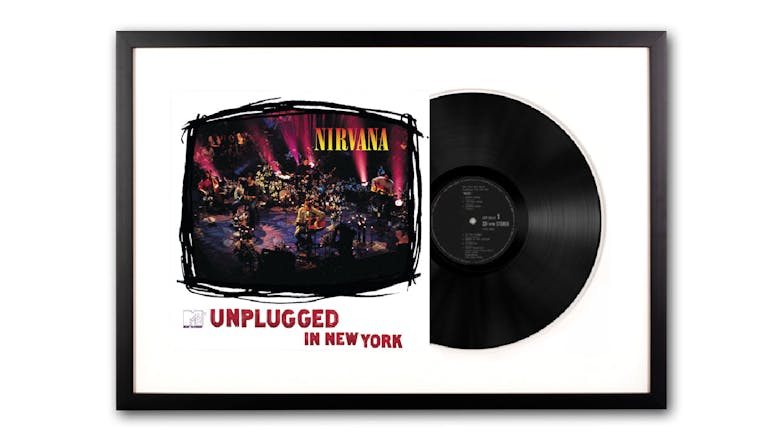 Nirvana - MTV Unplugged Framed Vinyl + Album Art