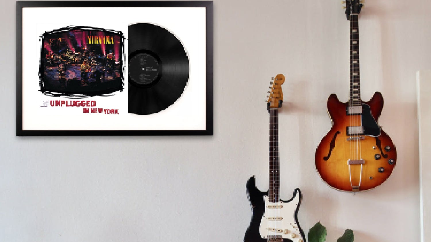 Nirvana - MTV Unplugged Framed Vinyl + Album Art