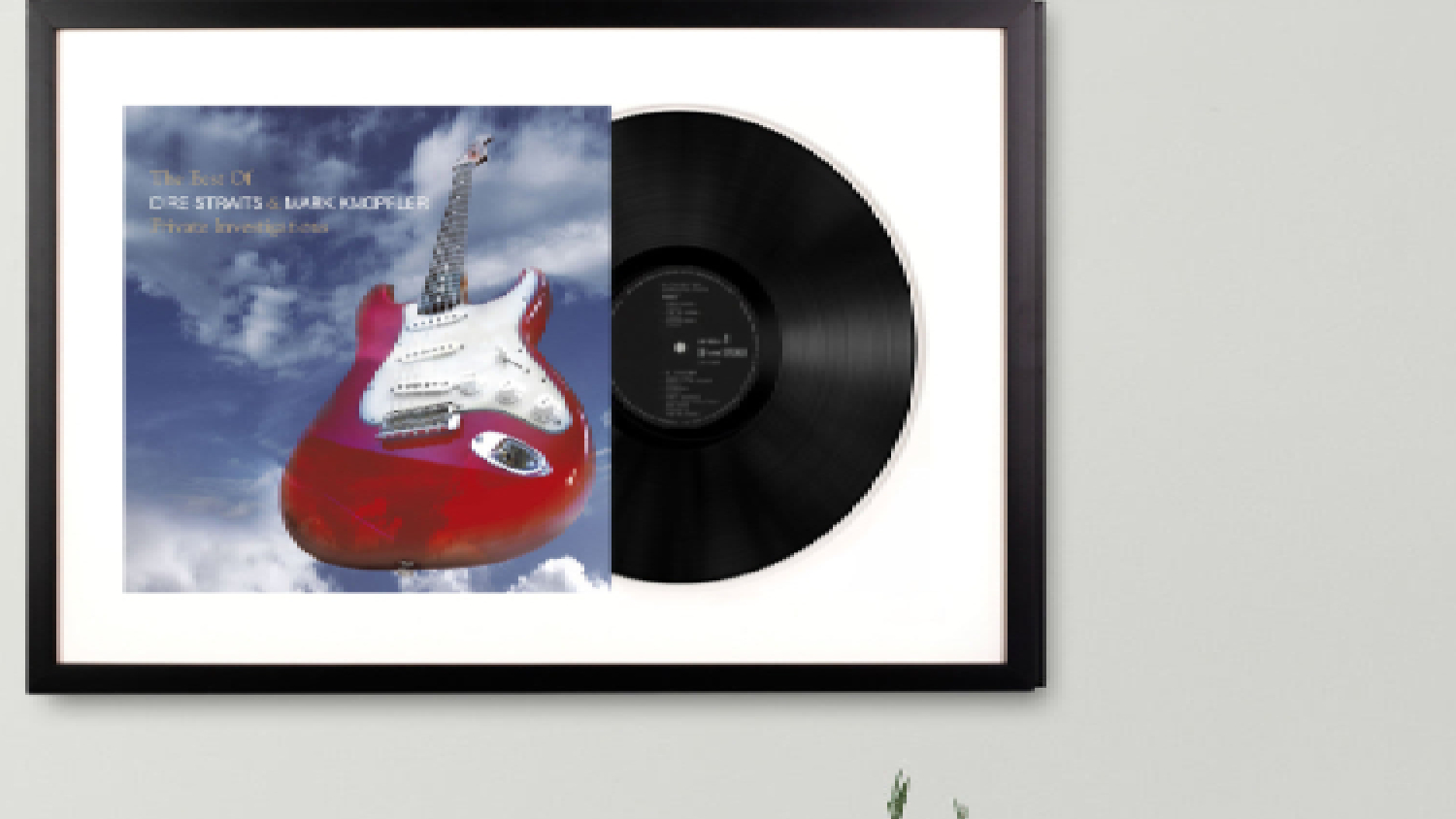 Dire Straits ft. Mark Knopfler - The Best Of Dire Straits Framed Vinyl + Album Art