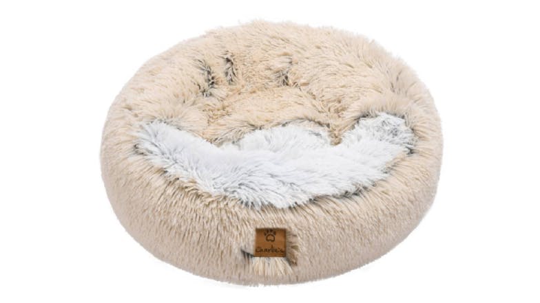 Charlie's "Snookie" Faux Fur Pet Bed w/ Hood