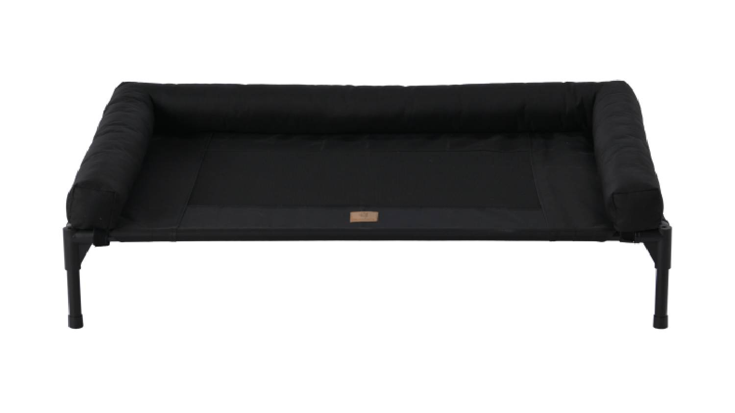 Charlie's levated Hammock Pet Bed w/ Bolster Support Large - Black