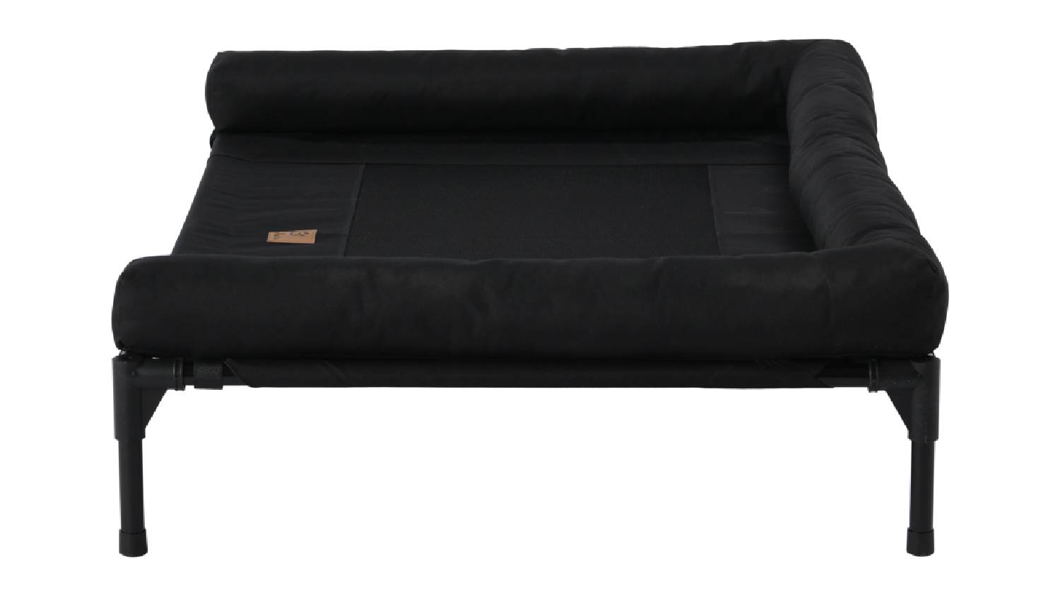 Charlie's levated Hammock Pet Bed w/ Bolster Support Large - Black