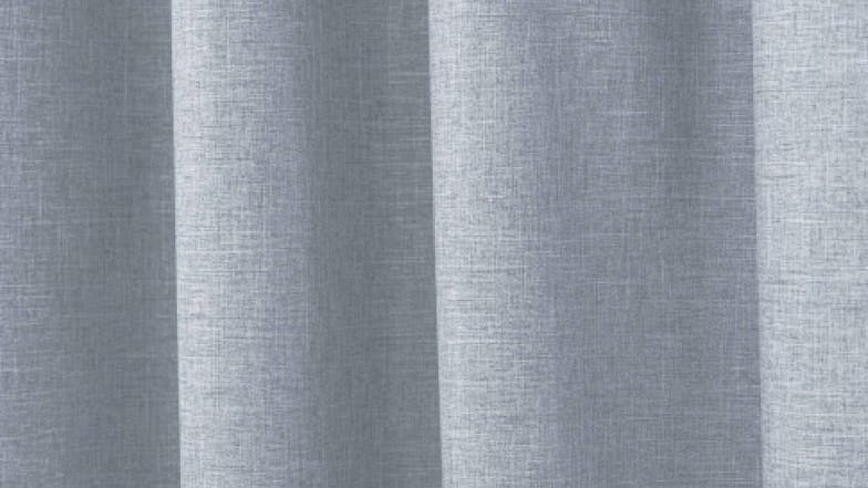 Sherwood Home Faux Linen Blackout Curtain Twin Pack 90 x 223cm - Ocean Blue