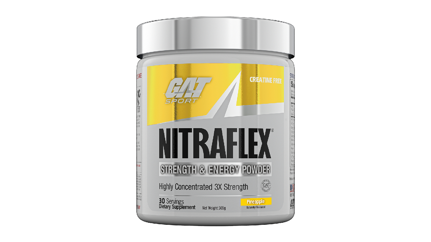 GAT Sport Nitraflex Strength & Energy Supplement - Pineapple (30 srv.)