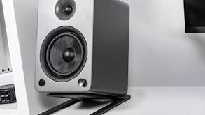 Kanto S6 Angled Speaker Stands for Desktop - Black