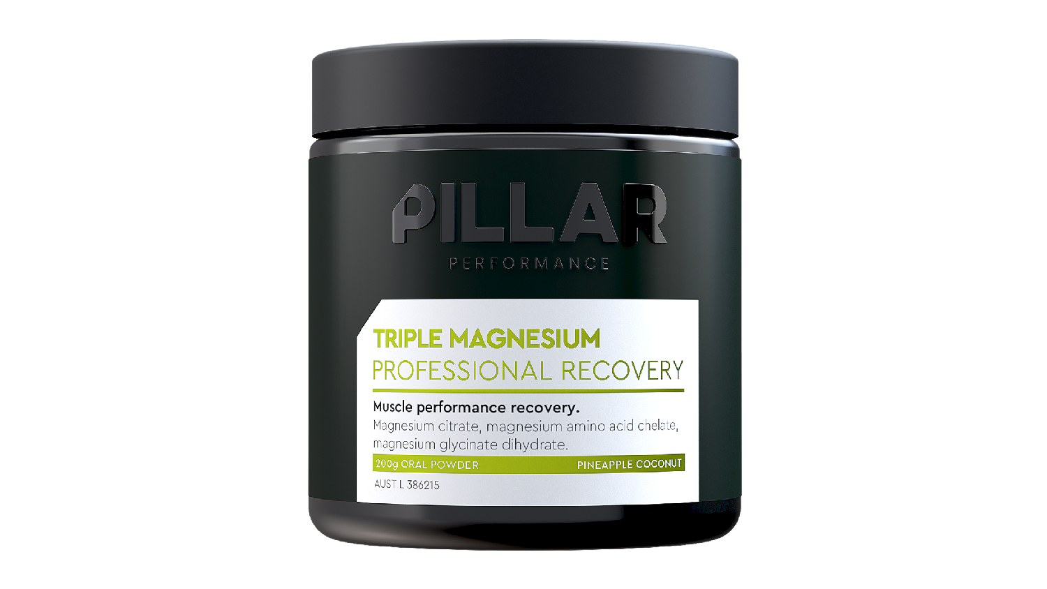 Pillar Performance Triple Magnesium Recovery Supplement (40 srv.) - Pineapple/Coconut