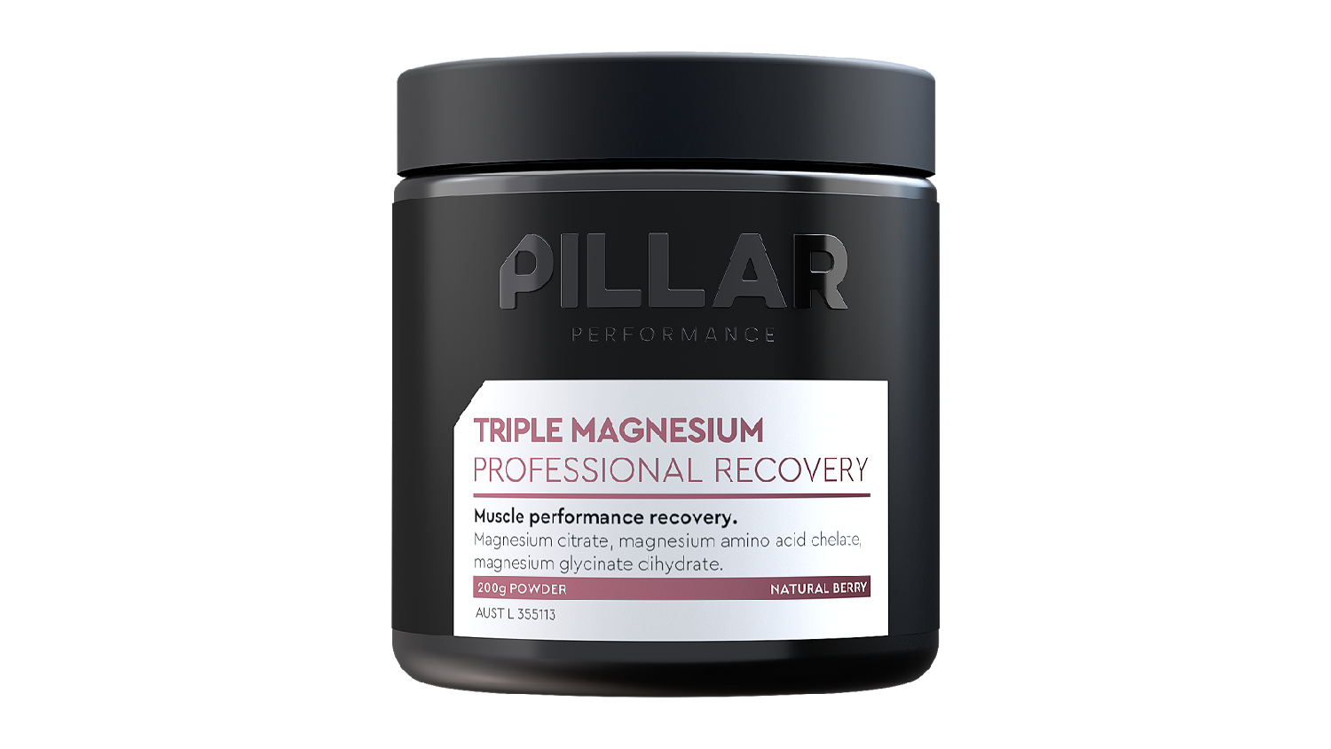 Pillar Performance Triple Magnesium Recovery Supplement (44 srv.) - Berry