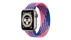 Equipo Braided Solo Loop Replacement Watch Straps for Apple Watch 38mm - Pink/Blue