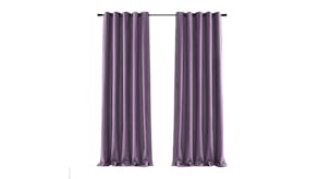 Cadence & Co. "Byron" Matte Velvet Blackout Curtain Twin Pack 180 x 223cm - Lilac