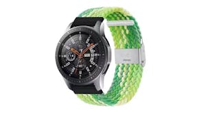 Equipo Nylon Braided Replacement Watch Straps for Apple Watch 42mm - Green/White Ombre