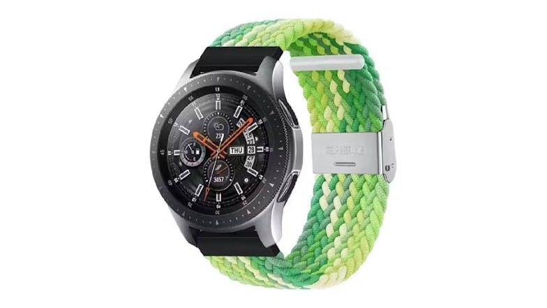 Equipo Nylon Braided Replacement Watch Straps for Apple Watch 42mm - Green/White Ombre